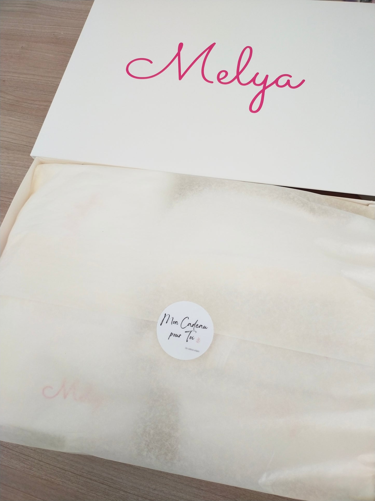 Box cadeau bébé fille personnalisée FLEURS